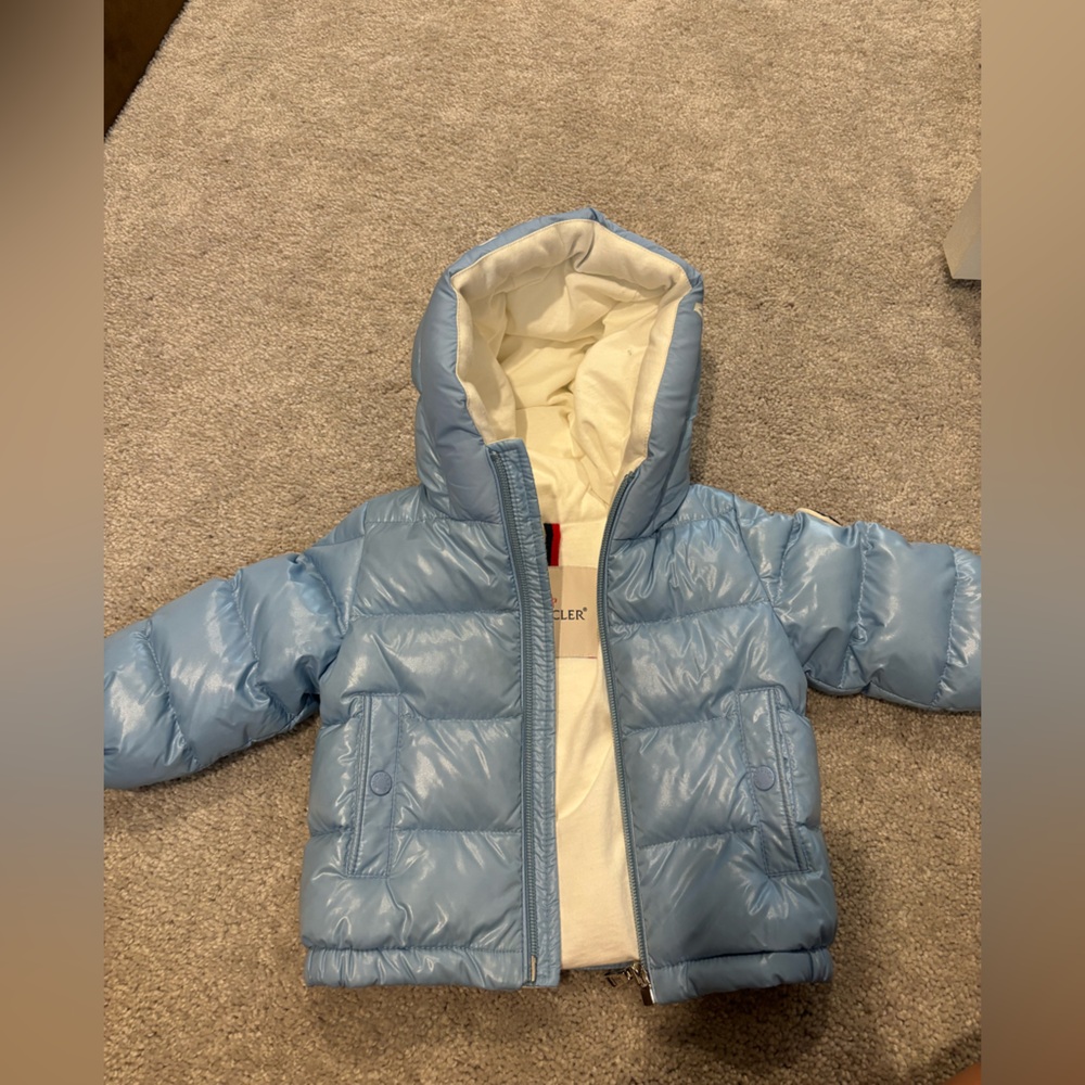 Infant Moncler bubble coat with hood